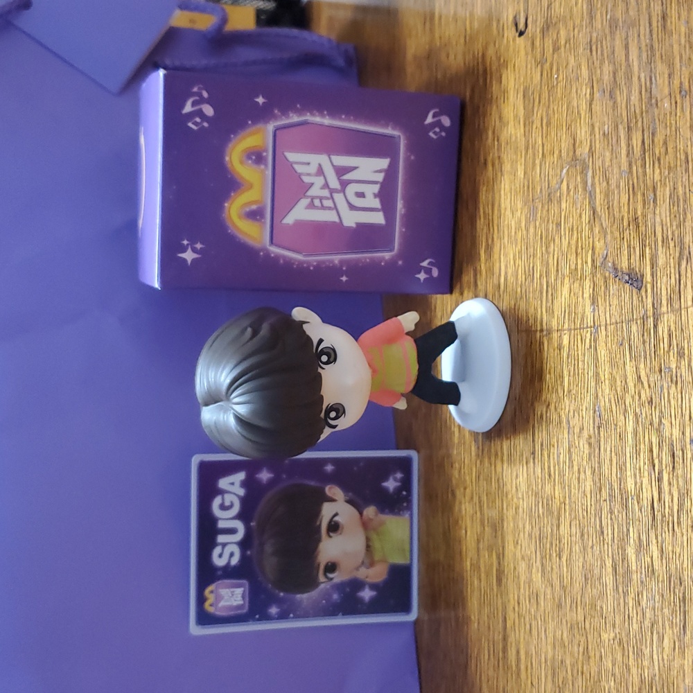 McDonalds x TinyTAN SUGA Collectible Figurine - Multicolor